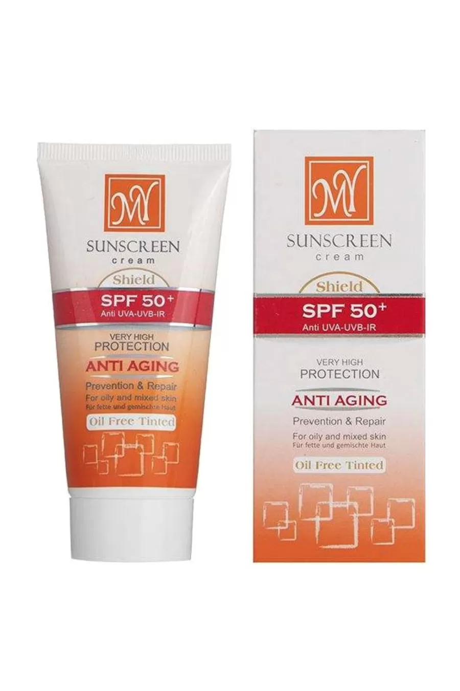 مای My کرم ضد آفتاب ضد چروک رنگی فاقد چربی SPF 50 مای 50ml